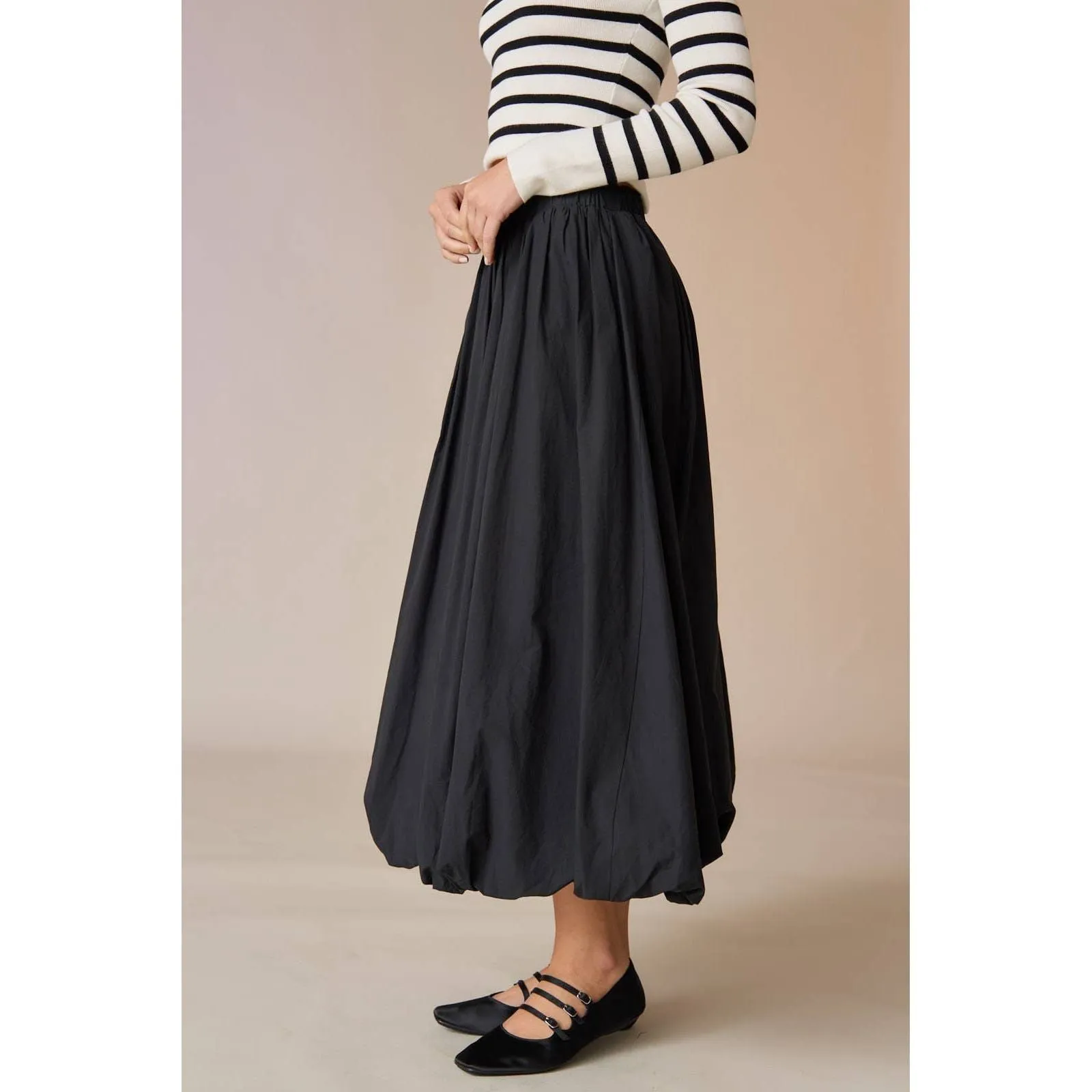 Ella Bubble Midi Skirt