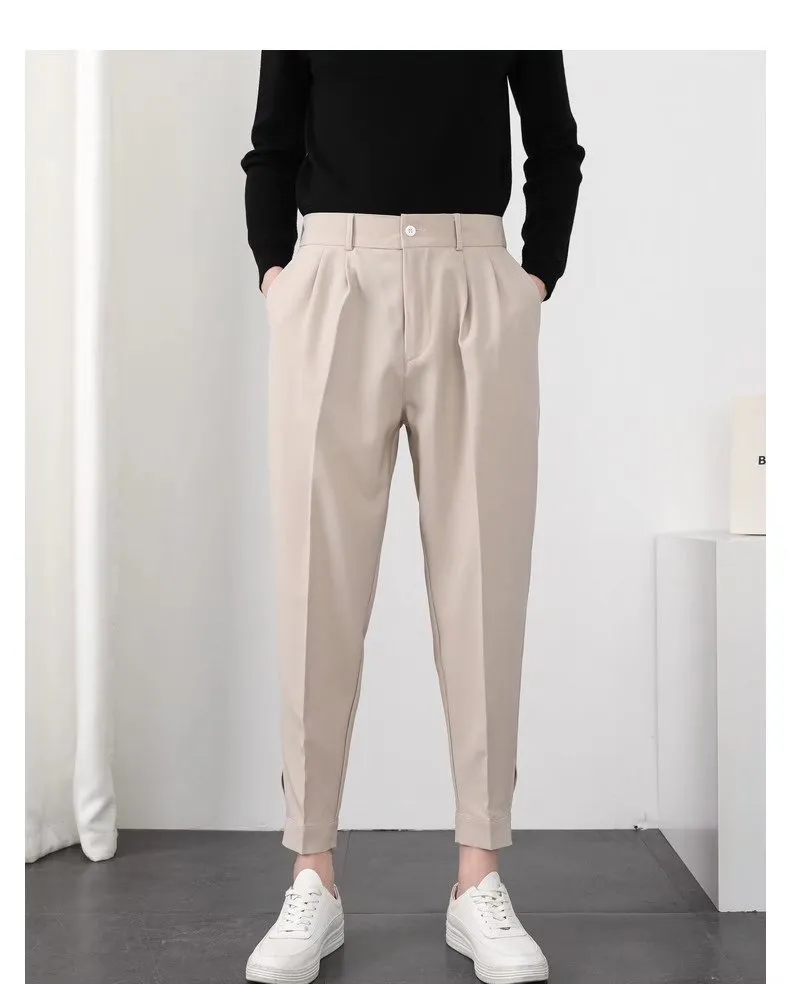 Fashion Korean Style Pleated Pants