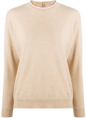 Fine knit crewneck jumper