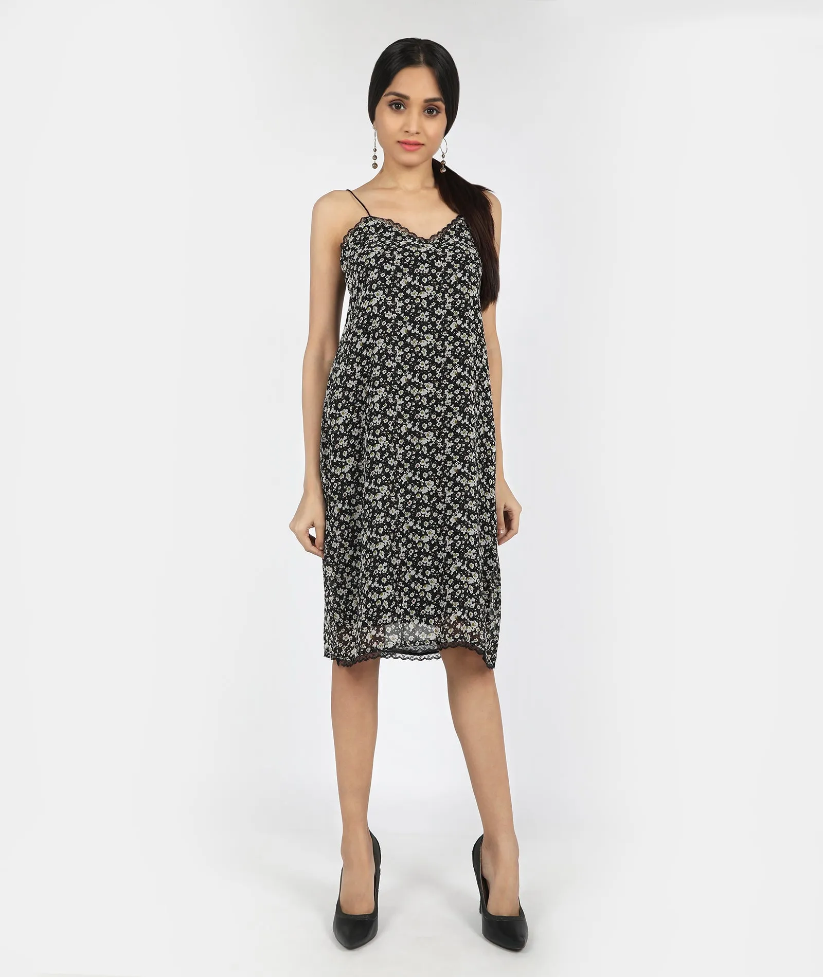 Floral Lace Slip Dress