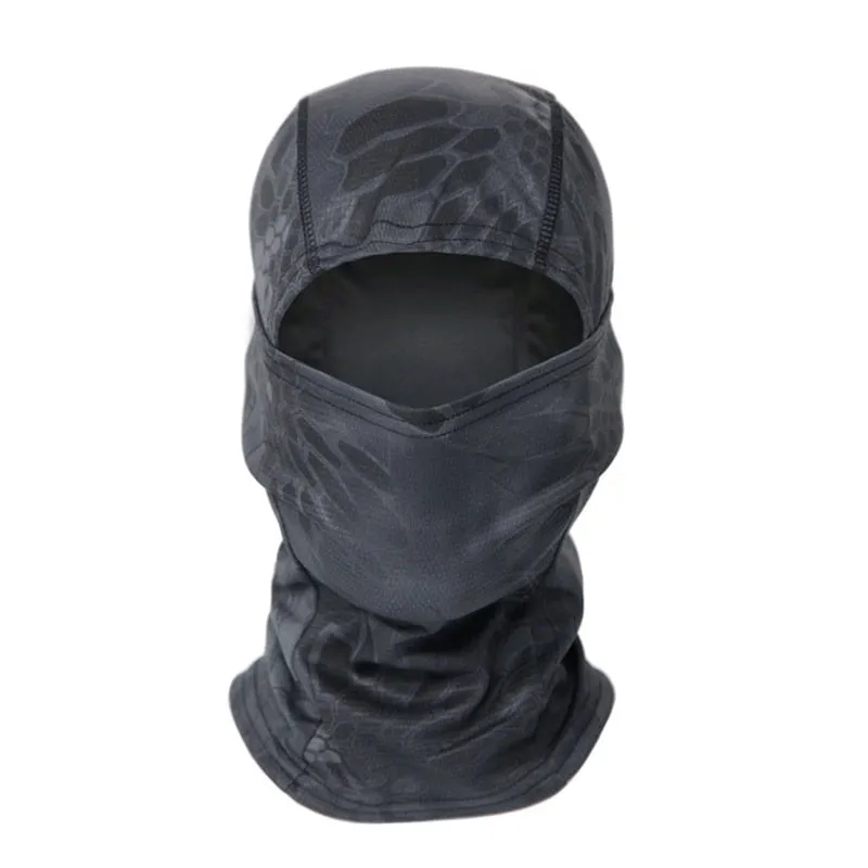 Full Face Balaclava with Neck Warmer for Winter/Spring Cycling - Camouflage/Plain