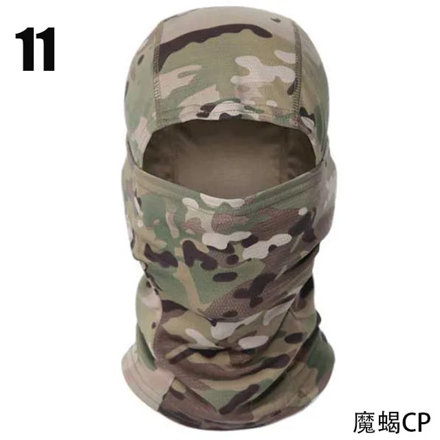 Full Face Balaclava with Neck Warmer for Winter/Spring Cycling - Camouflage/Plain