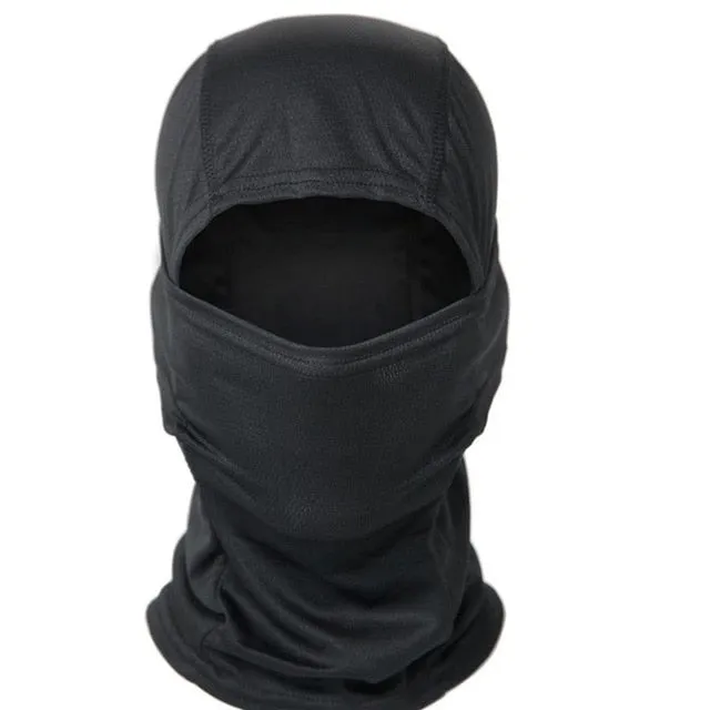 Full Face Balaclava with Neck Warmer for Winter/Spring Cycling - Camouflage/Plain