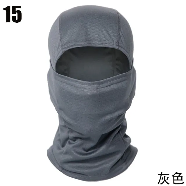 Full Face Balaclava with Neck Warmer for Winter/Spring Cycling - Camouflage/Plain