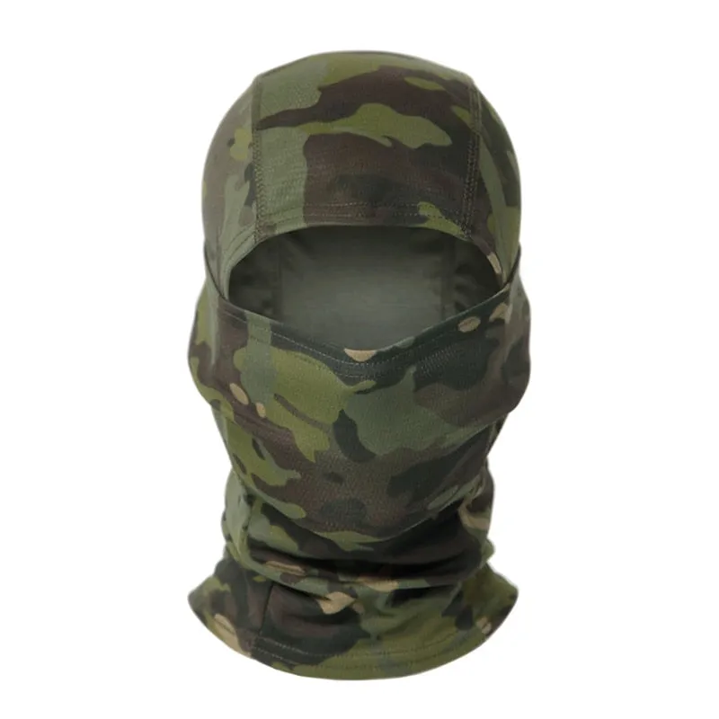 Full Face Balaclava with Neck Warmer for Winter/Spring Cycling - Camouflage/Plain