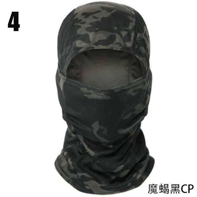 Full Face Balaclava with Neck Warmer for Winter/Spring Cycling - Camouflage/Plain