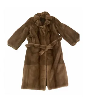 FUR FAVORI RUSSIA MINK LONG FUR COAT Size XS BEST QUALITY ladies