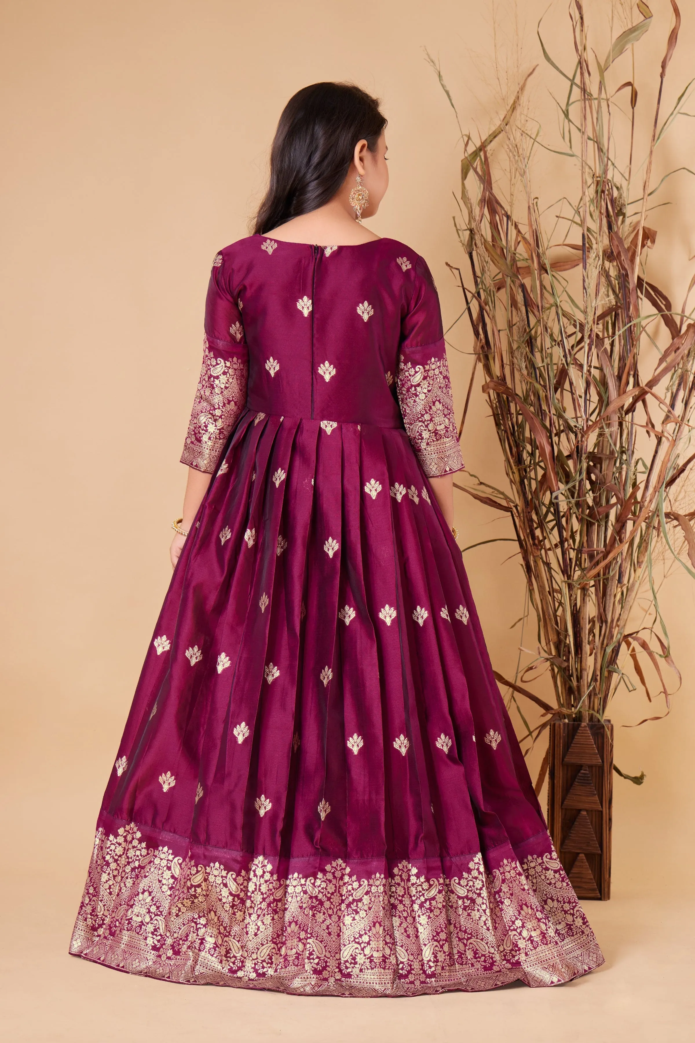 Girls Maxi Length Flared Bit Dress Kids