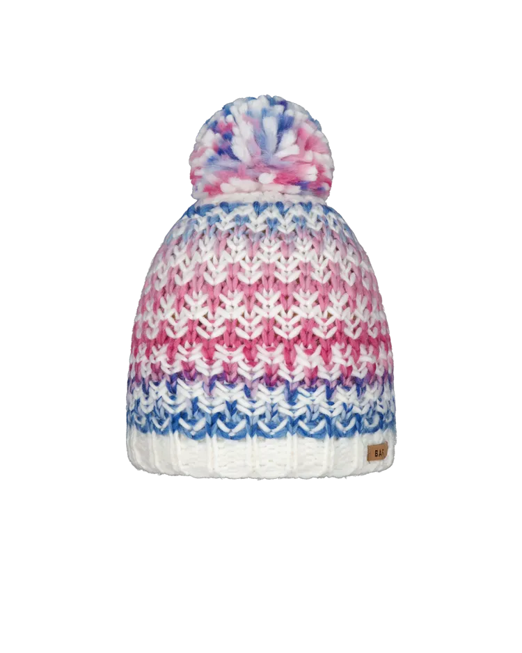 Girls Nicole Beanie in Hot Pink
