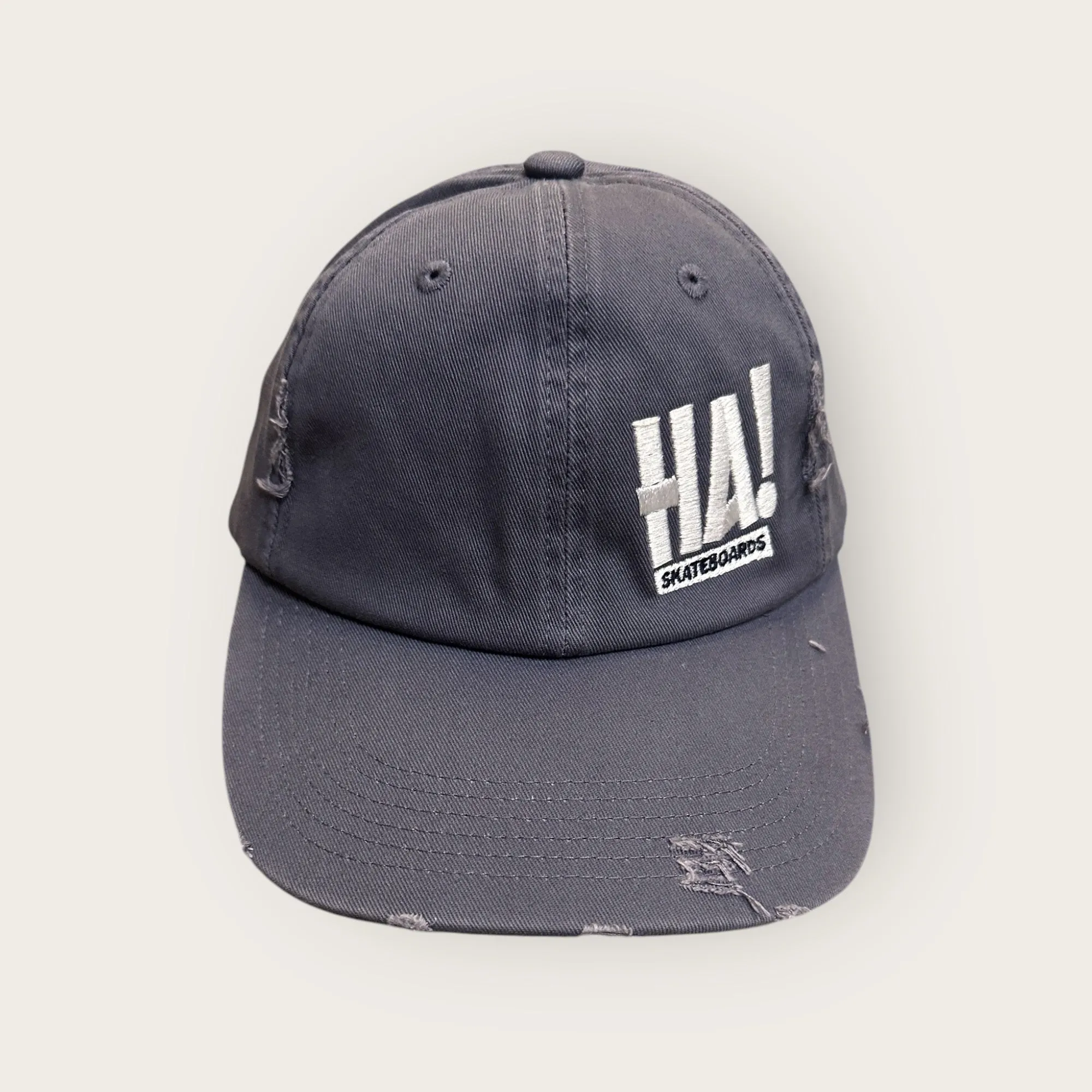Ha! Skateboards distressed hat