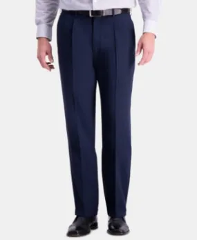 Haggar Men's Premium Stretch Indigo Dress Pants Blue 38 x 30