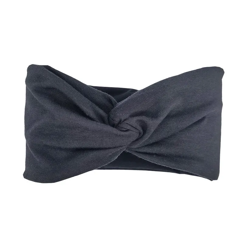 Hair Band Workout Sweat Headband Running Knot Headwrap