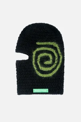 Hand Crocheted Balaclava, Black