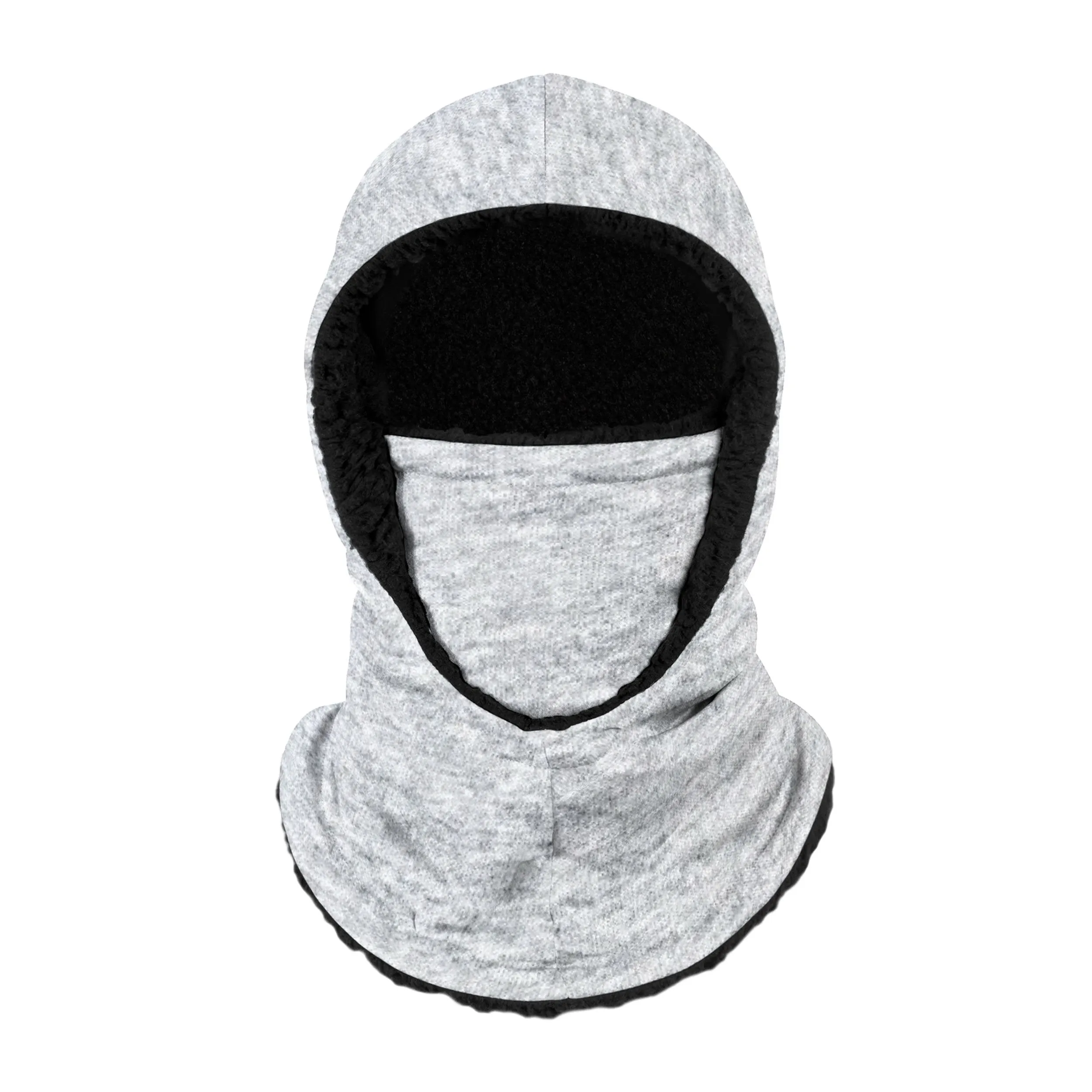 Heather Grey Hooded Gaiter Scarf