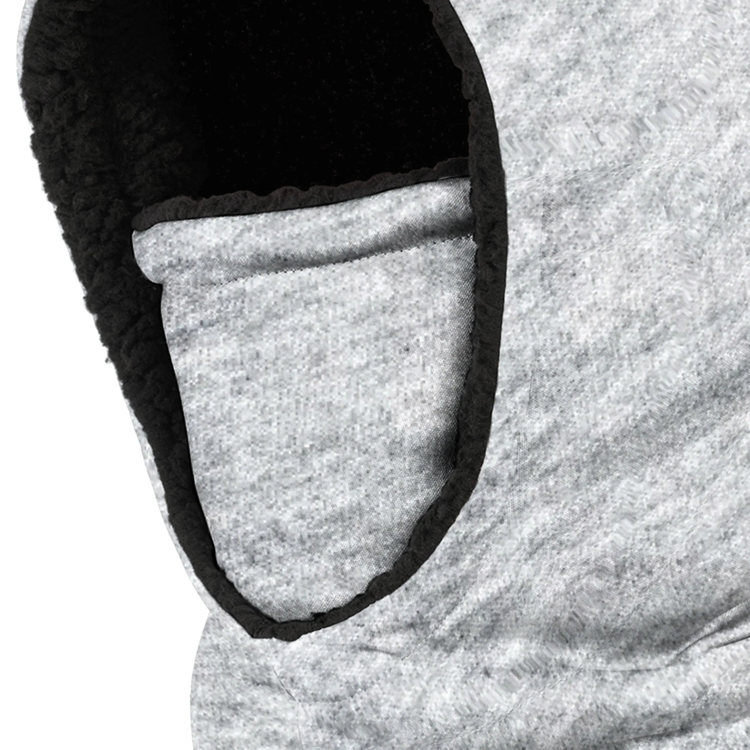 Heather Grey Hooded Gaiter Scarf