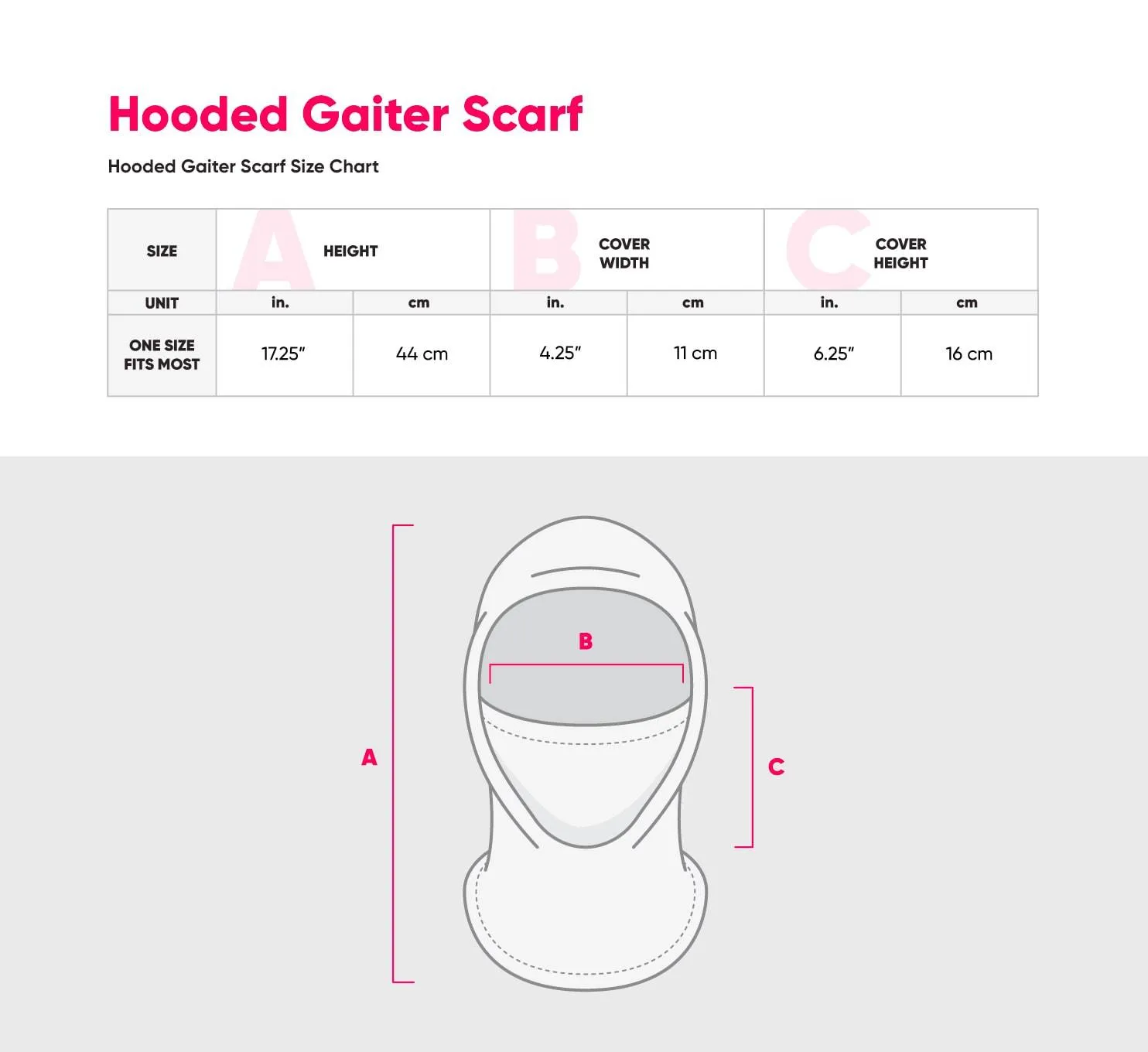 Heather Grey Hooded Gaiter Scarf