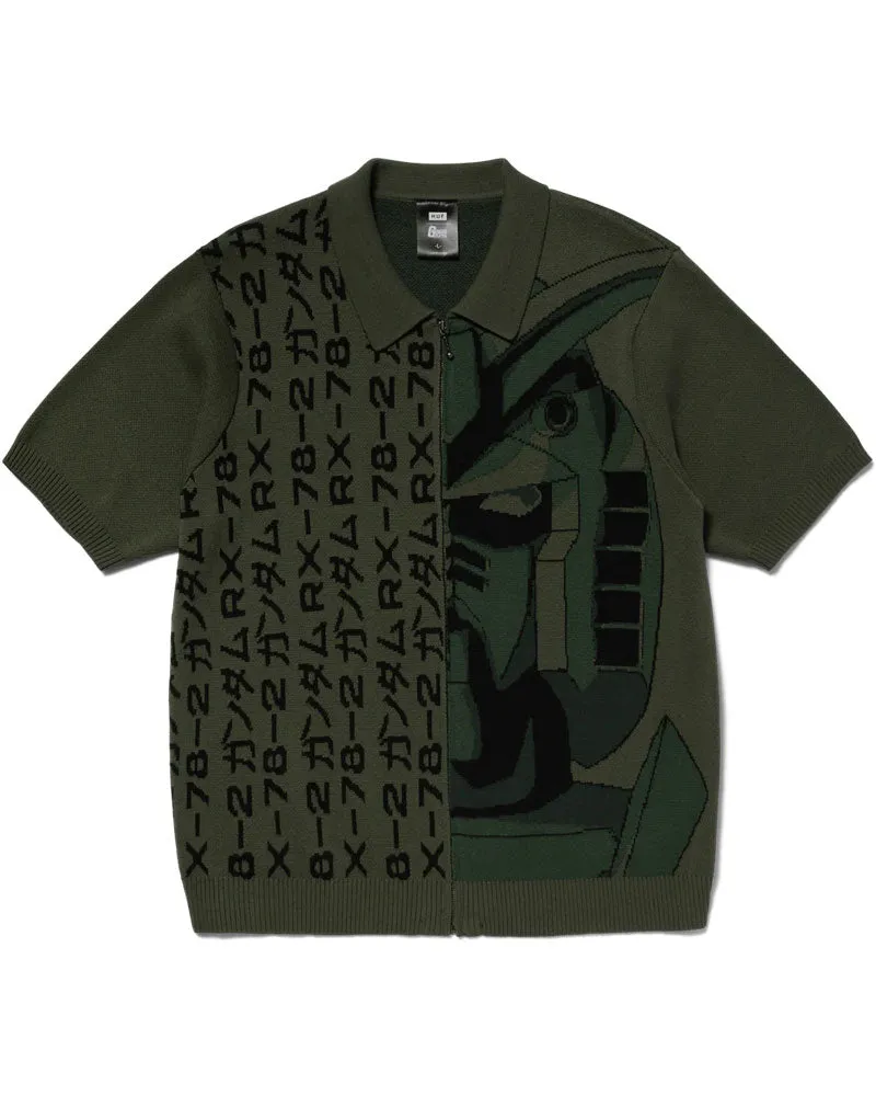 Huf Destroy Gundam Zip Sweater - Green