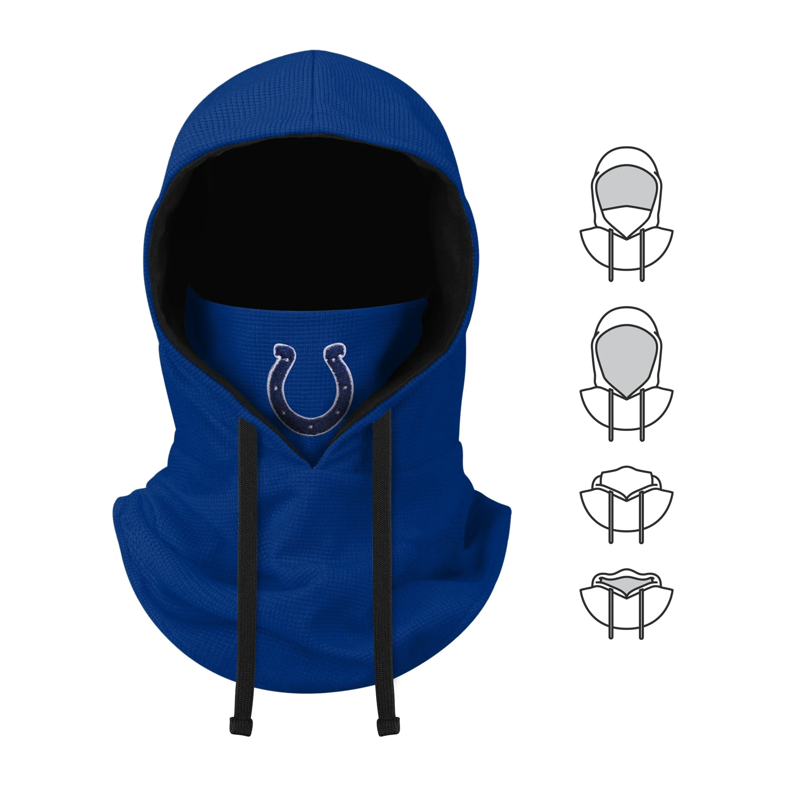 Indianapolis Colts NFL Waffle Drawstring Hooded Gaiter