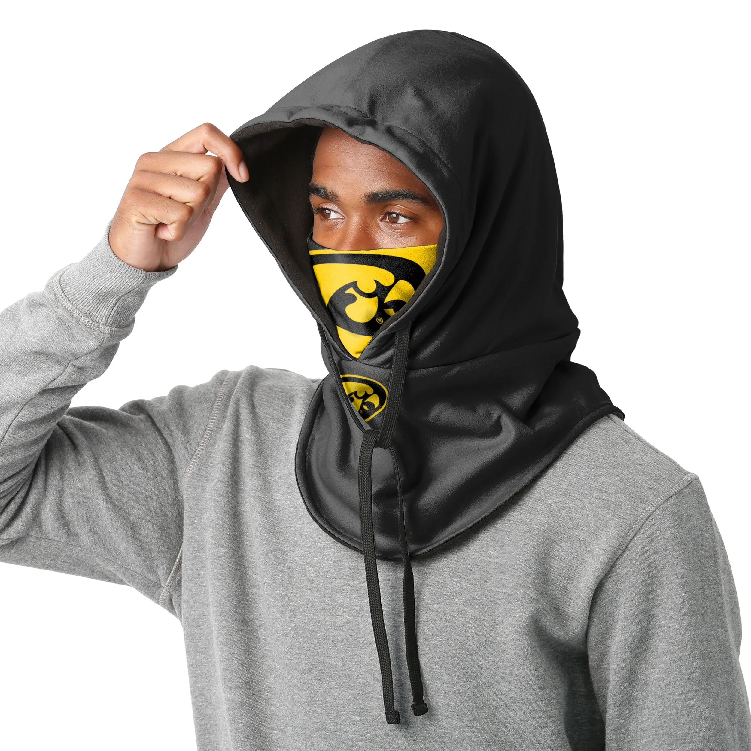 Iowa Hawkeyes NCAA Drawstring Hooded Gaiter