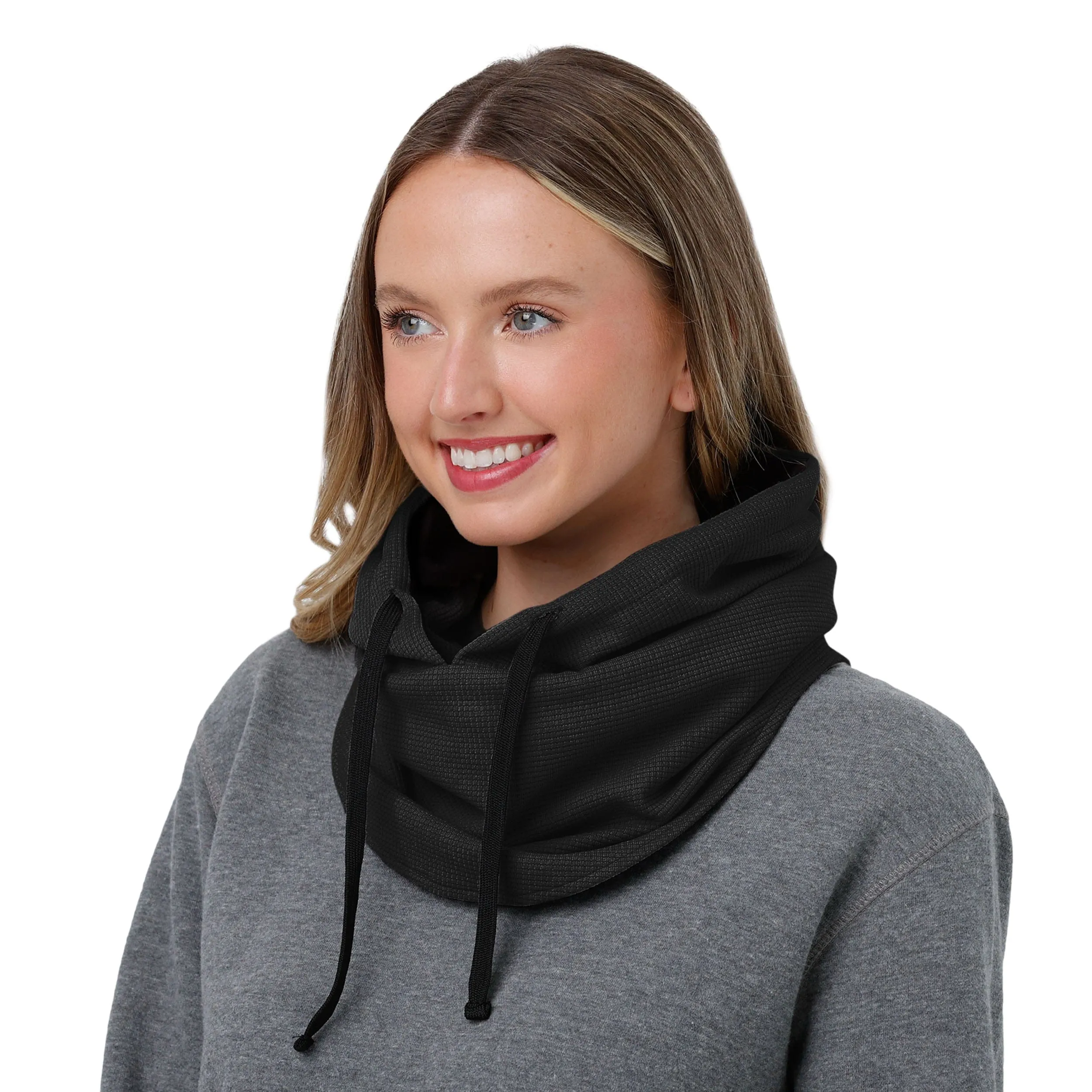 Iowa Hawkeyes NCAA Waffle Drawstring Hooded Gaiter