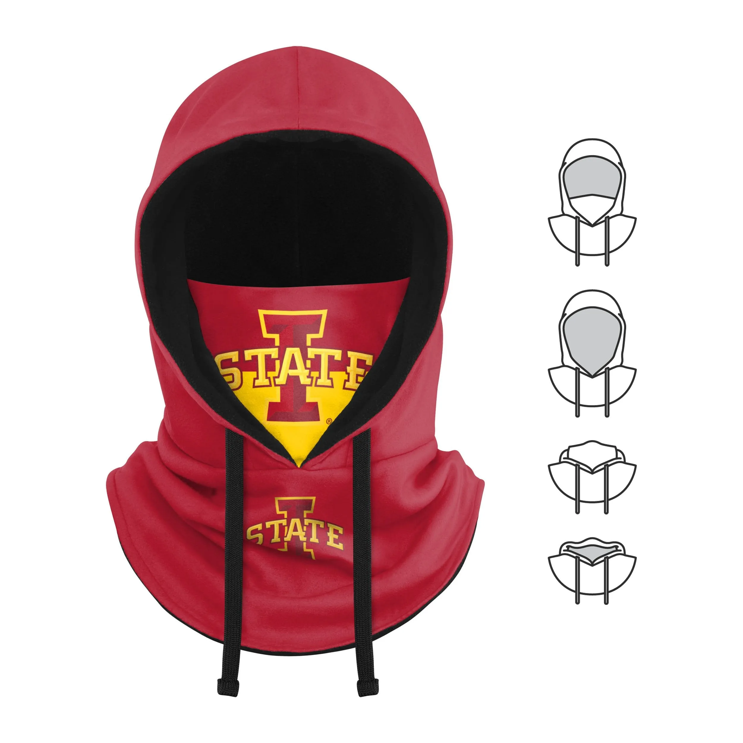 Iowa State Cyclones NCAA Drawstring Hooded Gaiter