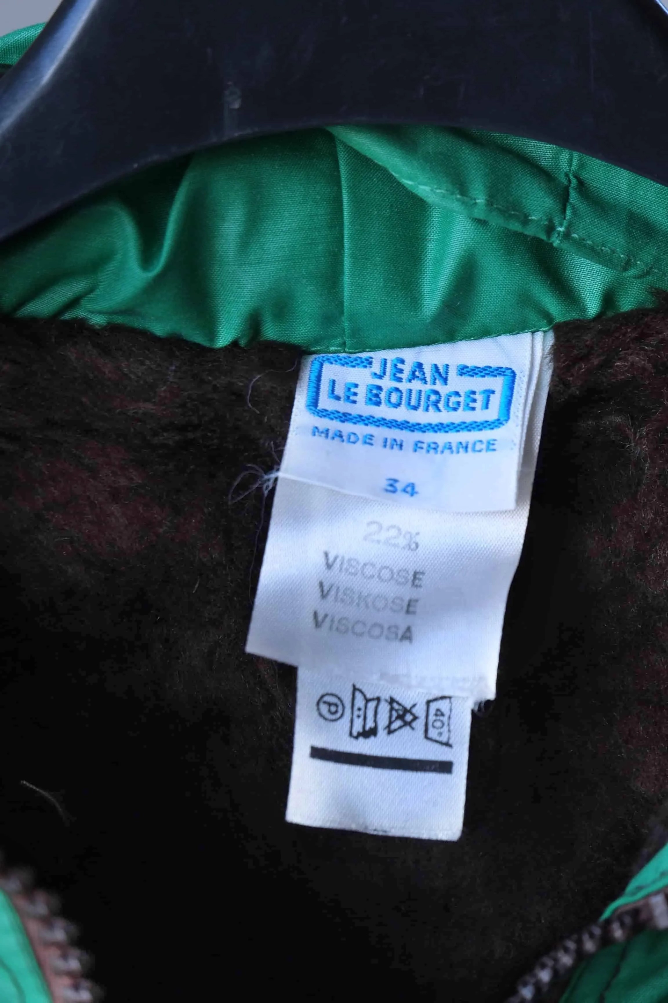 JEAN BOURGET 70s Bomber Jacket with Fur Collar