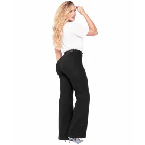 Jeans de talle alto y pierna recta