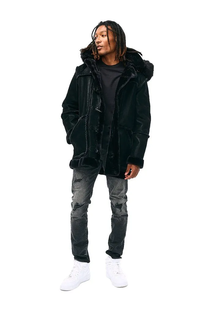 Jordan Craig-Denali Shearling Jacket-Black-91445