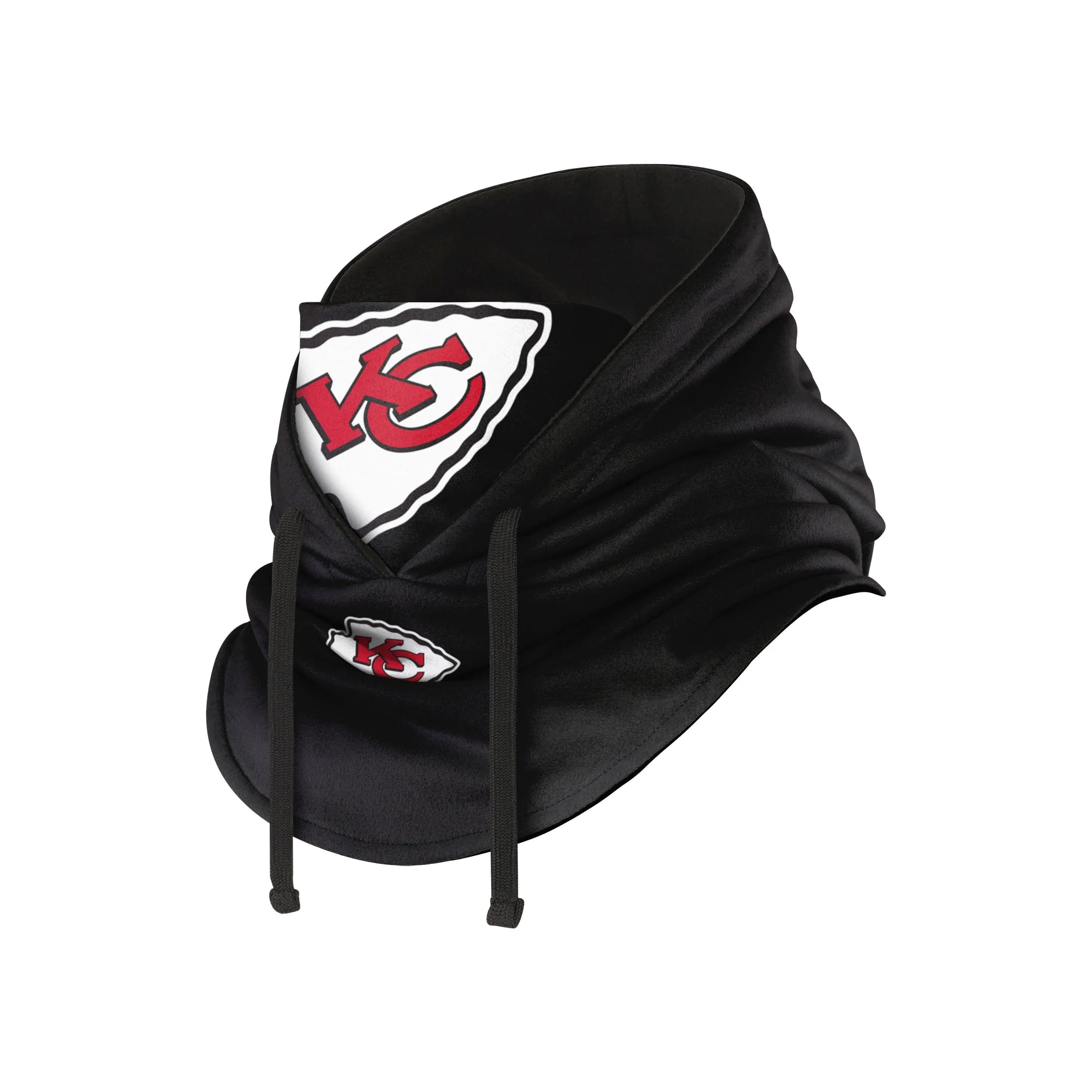 Kansas City Chiefs NFL Black Drawstring Hooded Gaiter