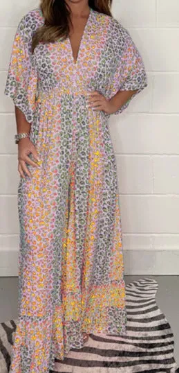 🔥LAST DAY PROMOTION- 48% OFF💃2024 NEW STYLE V-neck Leopard print Dress 💝