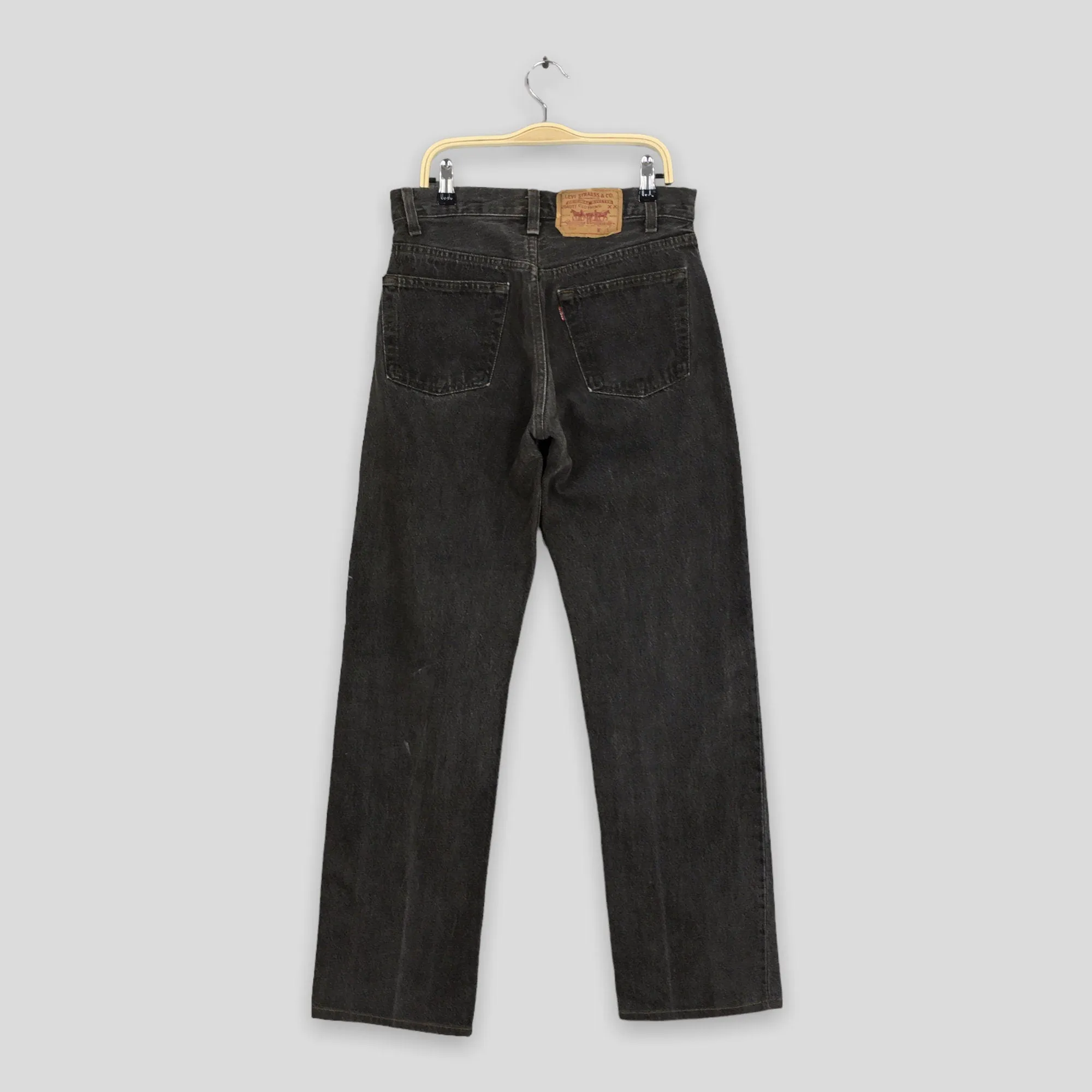Levi's 501 Dark Gray High Waisted Jeans Size 27x29