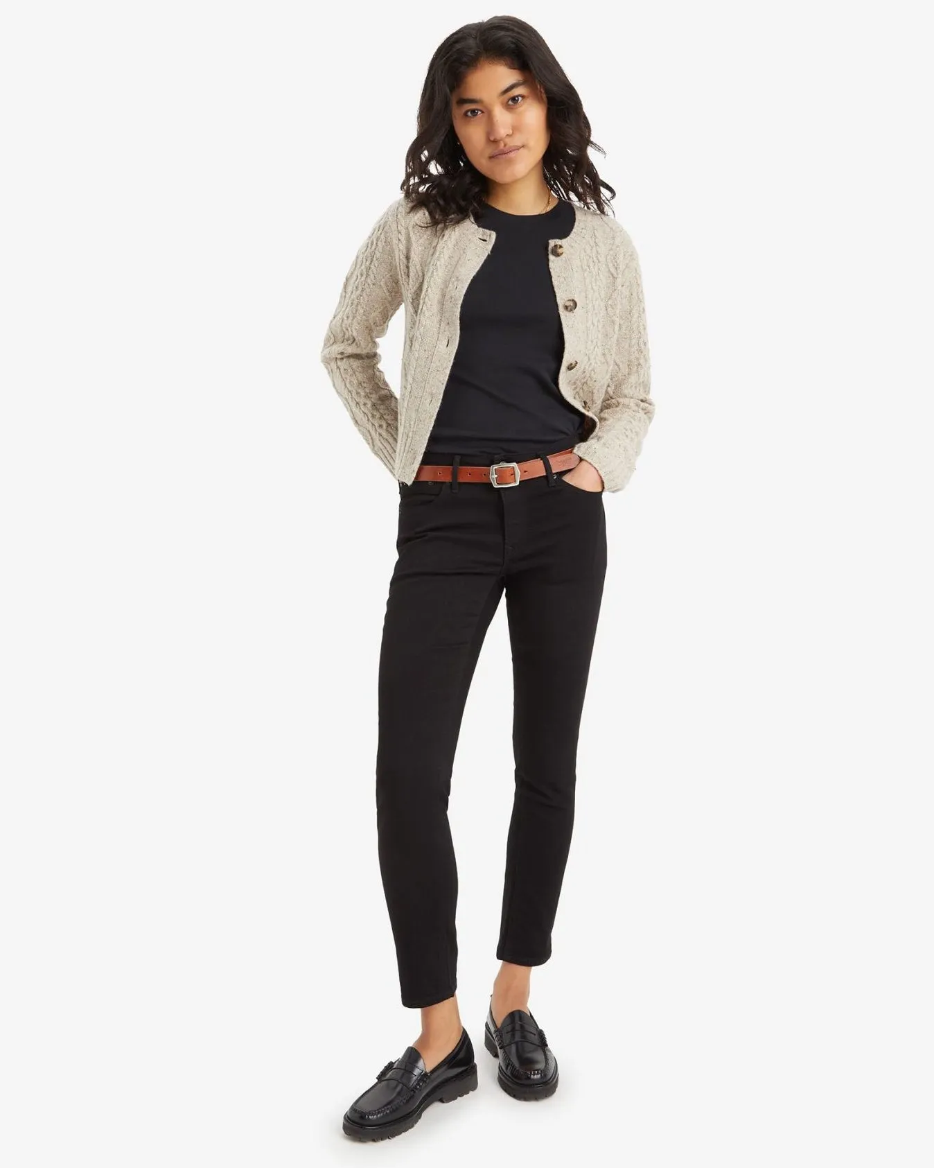 Levi's® Womens 712 Slim Welt Pocket Jeans - Midnight Gaze