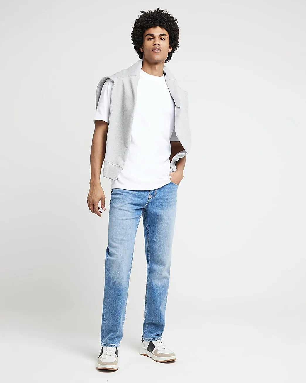 Light Blue Regular Fit Jeans