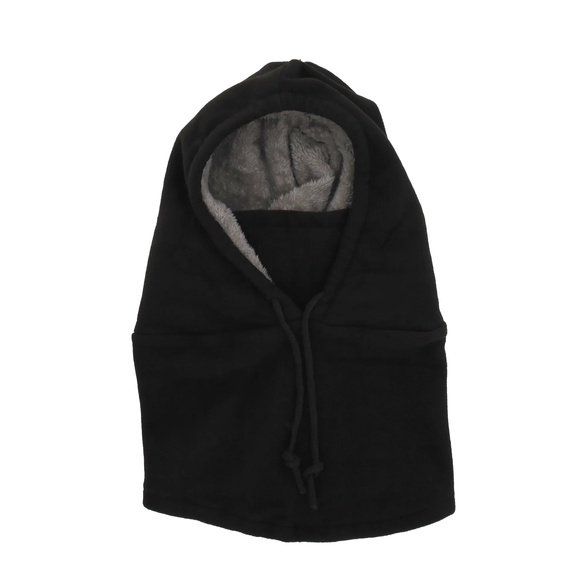 Lined fleece ski balaclava motorcycle neckerchief cold   UV face mask - Black
