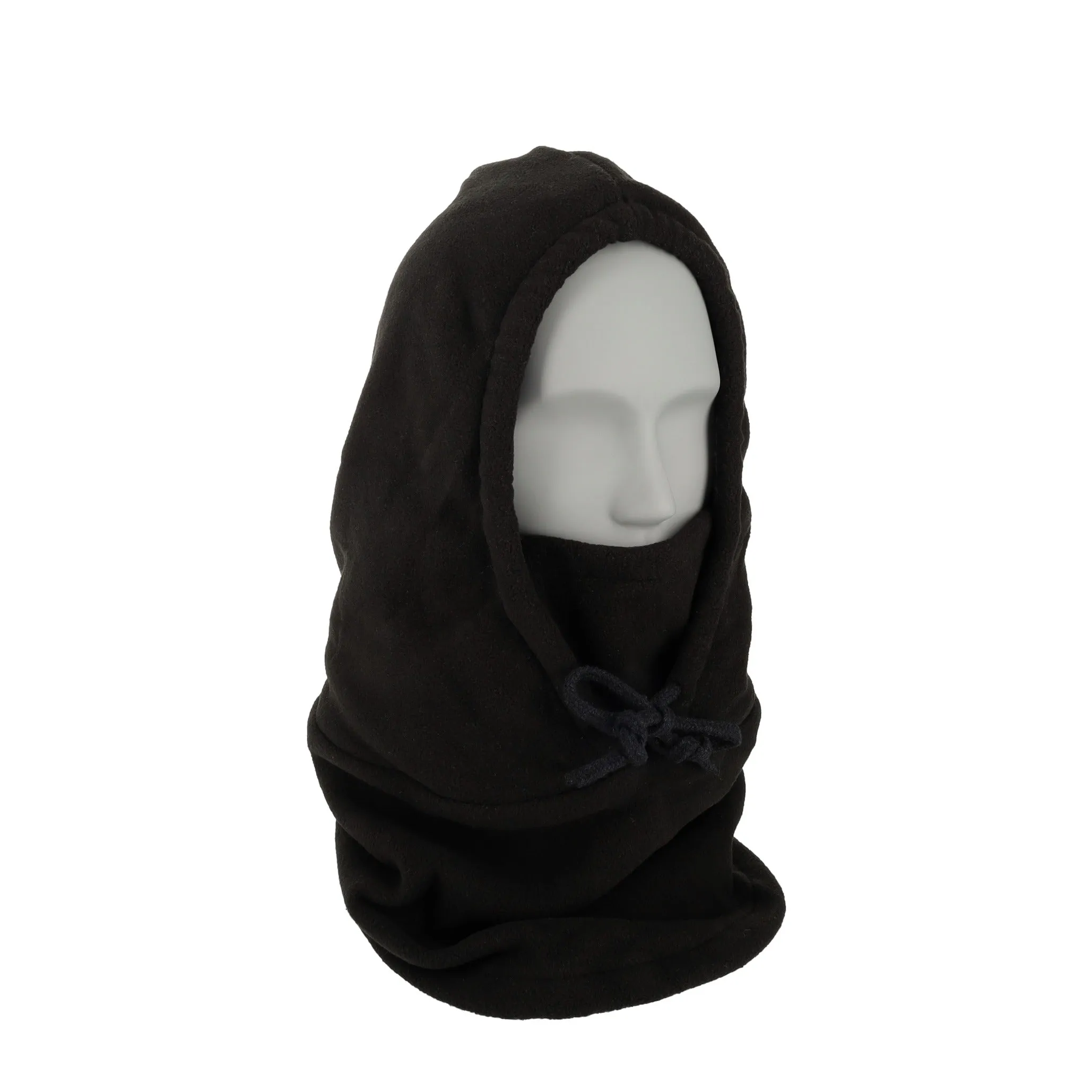 Lined fleece ski balaclava motorcycle neckerchief cold   UV face mask - Black