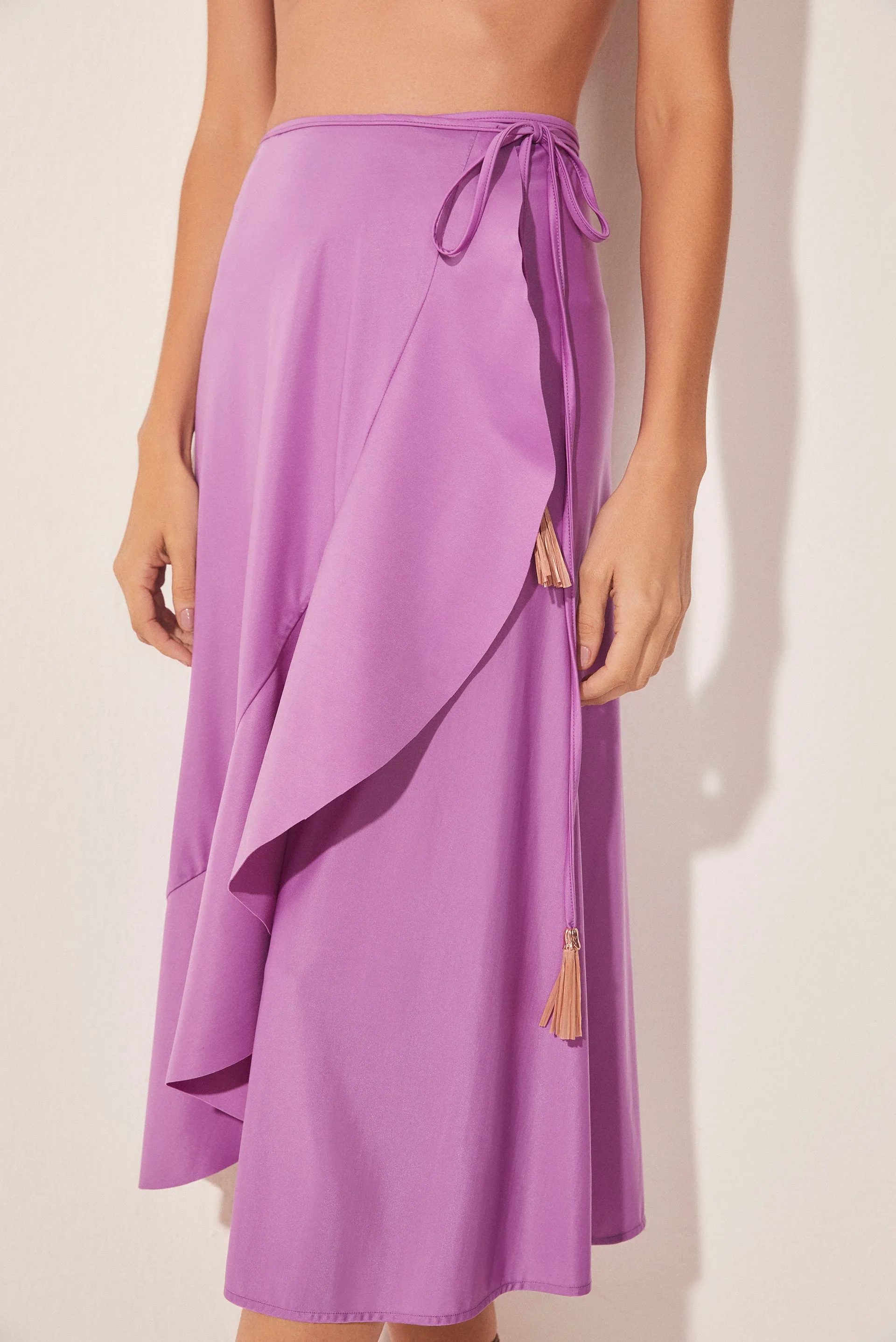 Lotus Ruffled Midi Skirt E4883A1690