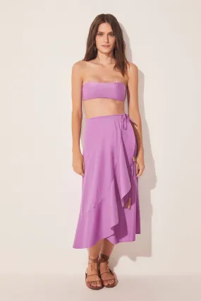 Lotus Ruffled Midi Skirt E4883A1690
