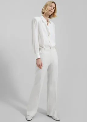 Lyra Flared Pants - White