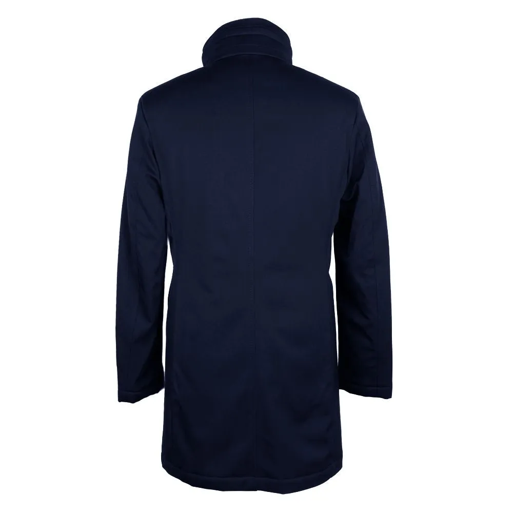 Made in Italy Blue Virgin Wool Men Jacket