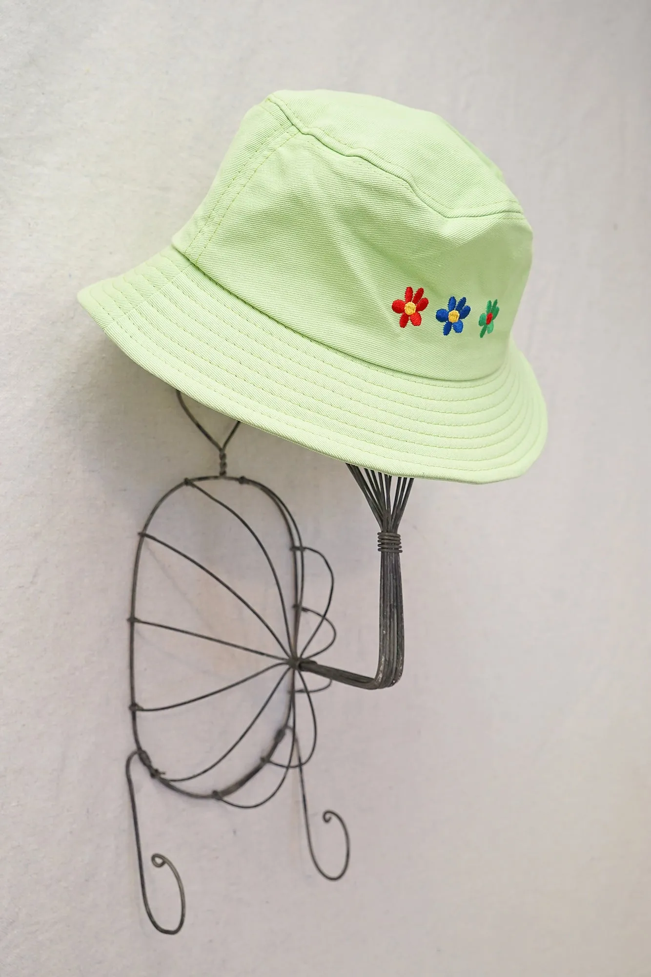 Matcha Floral Cotton Hat