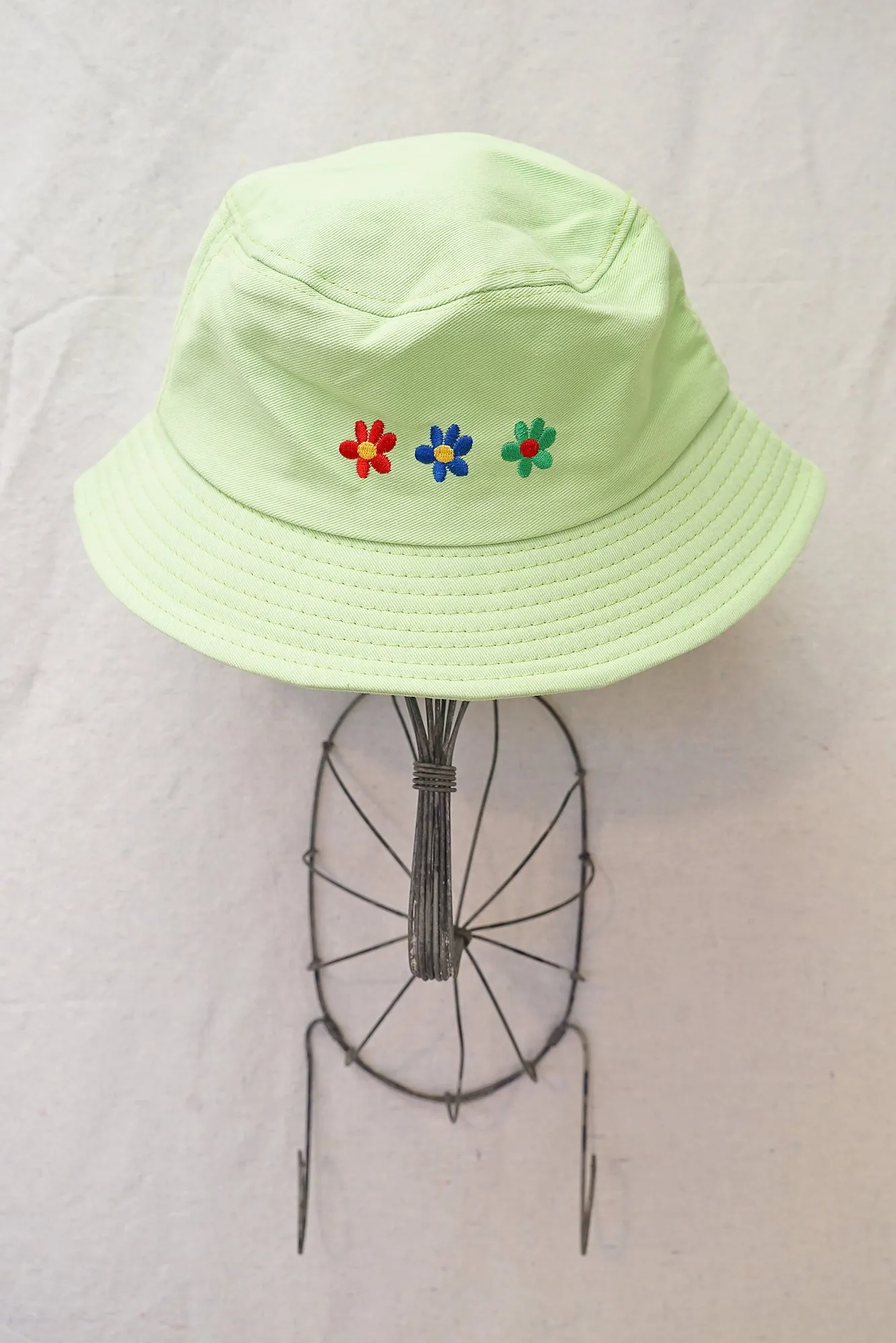 Matcha Floral Cotton Hat