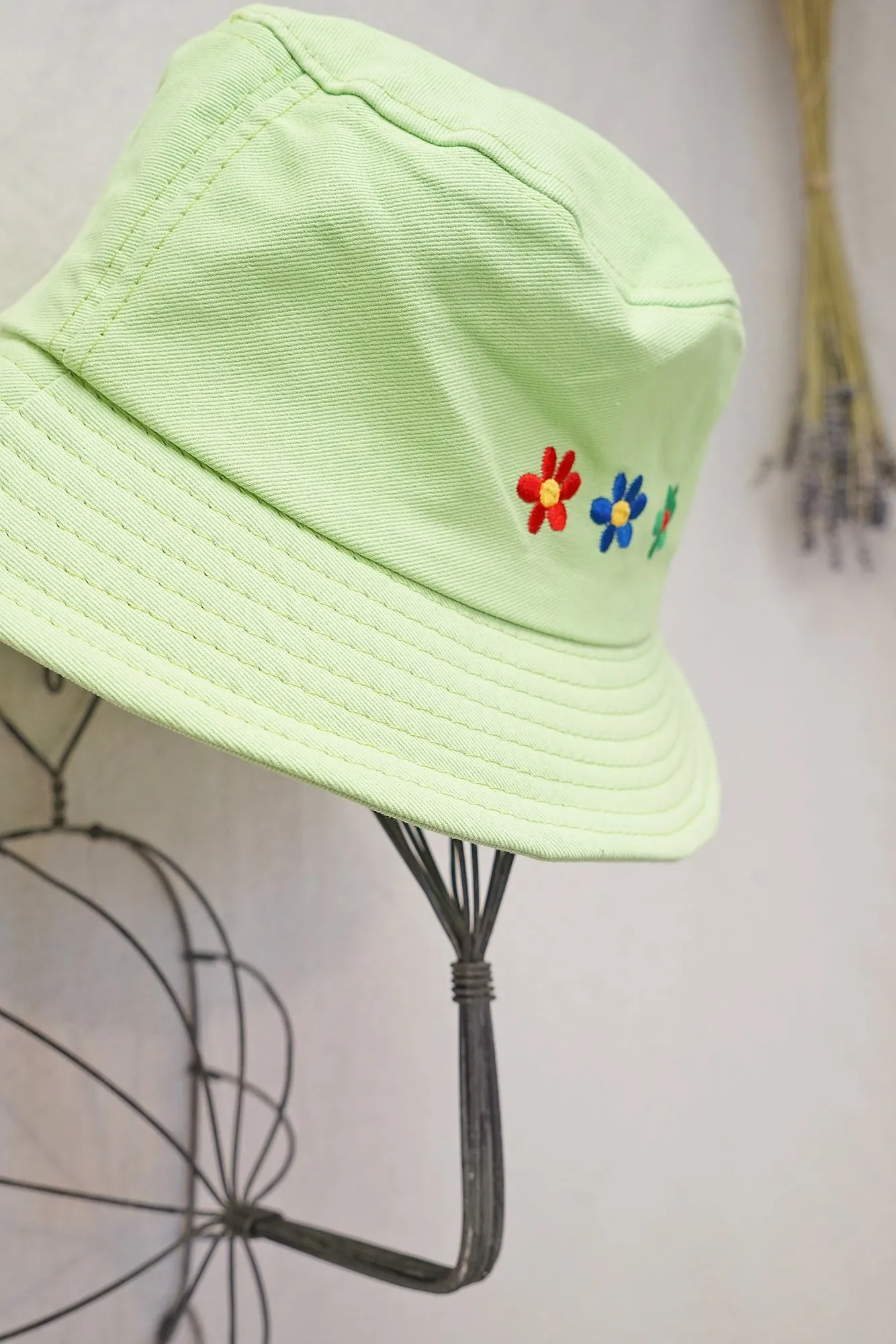 Matcha Floral Cotton Hat