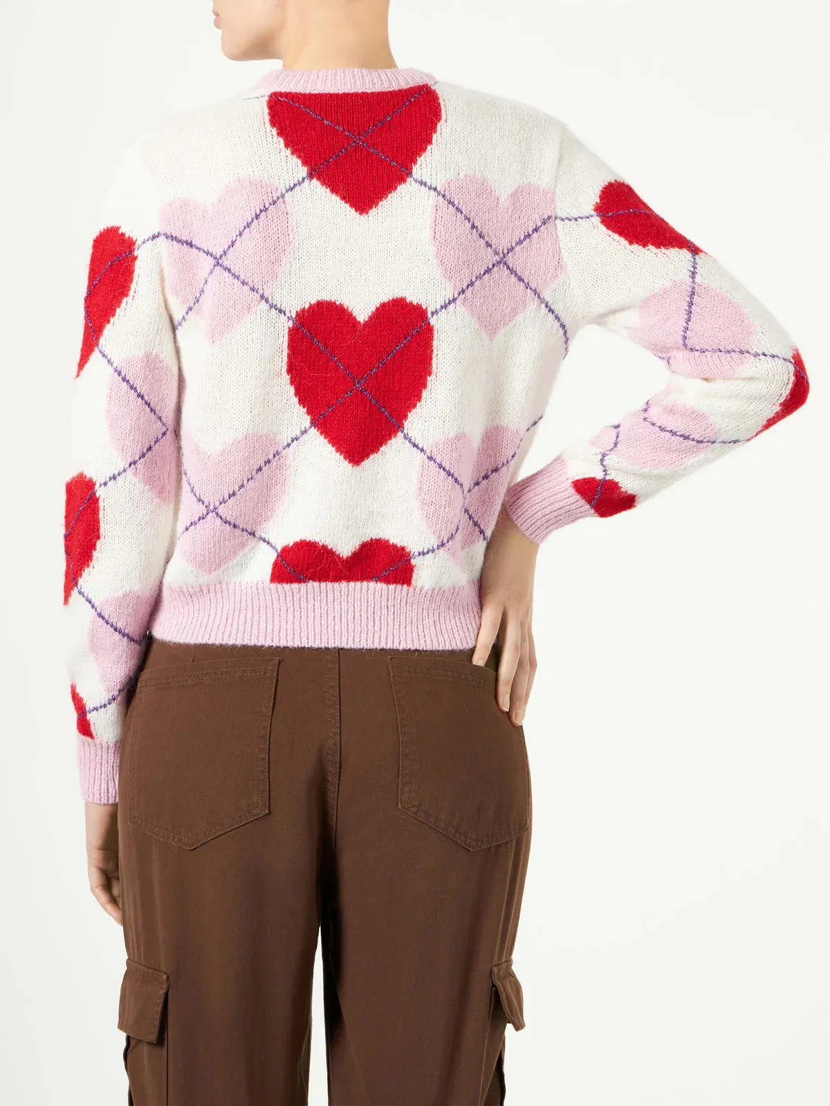 MC2 SAINT BARTH | New Queen Soft Heart Argyle | Pink
