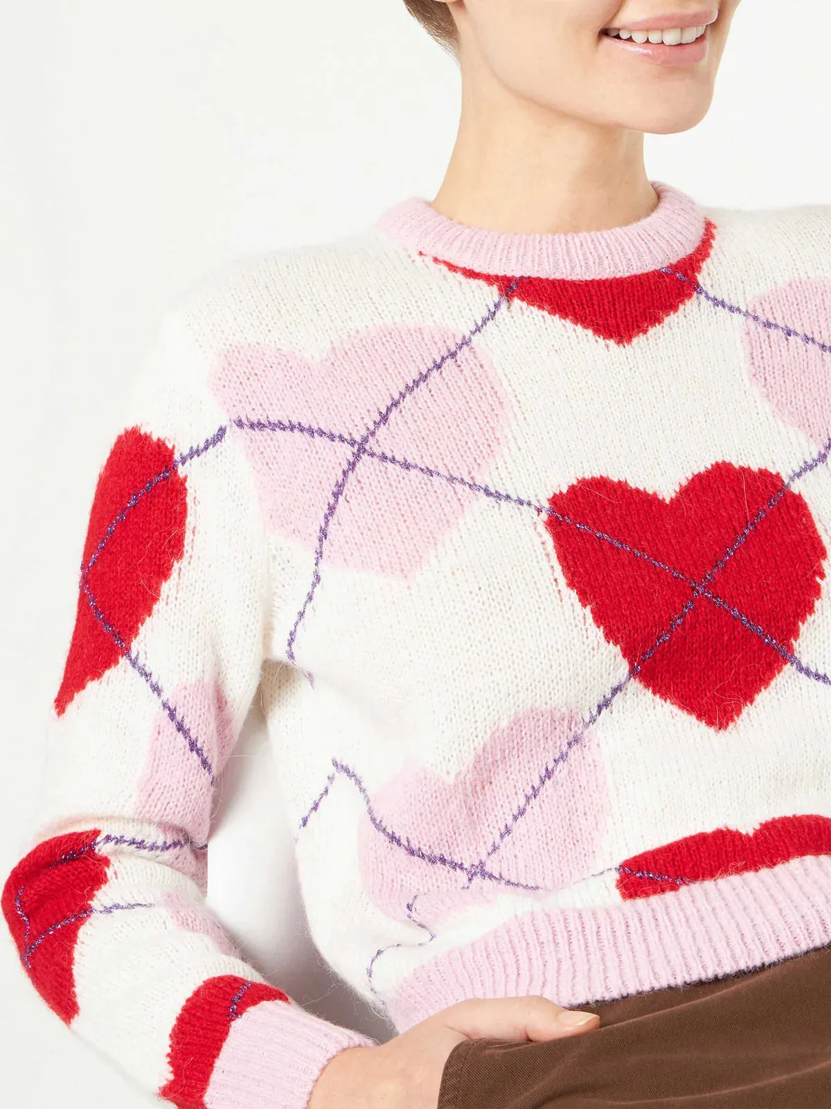 MC2 SAINT BARTH | New Queen Soft Heart Argyle | Pink