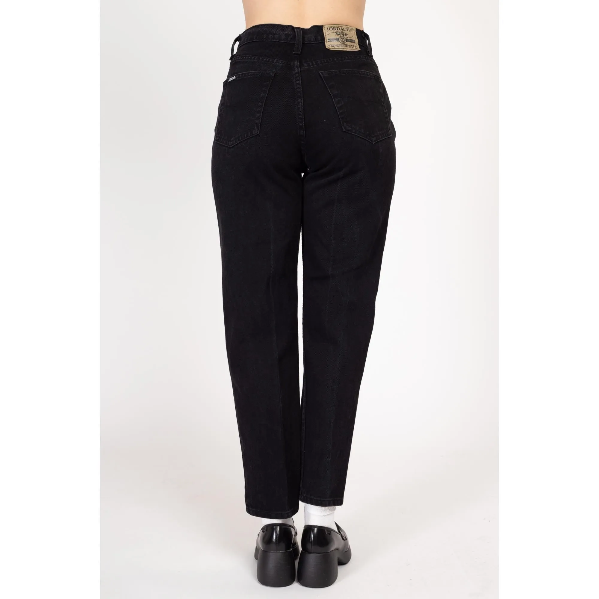 Medium 90s Jordache Black Denim High Waisted Jeans 28"