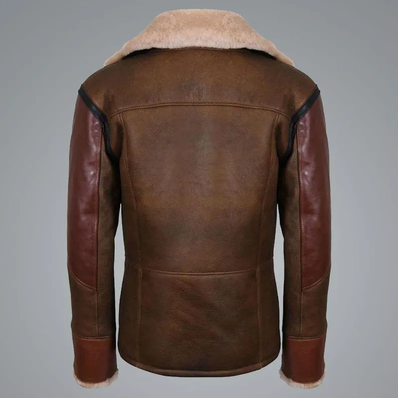 Mens RAF B3 Aviator Flying Bomber Jacket
