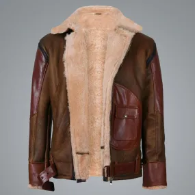 Mens RAF B3 Aviator Flying Bomber Jacket