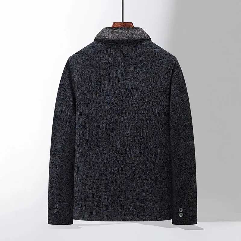 Men's wool coat in a classic fit - Elegant and warm