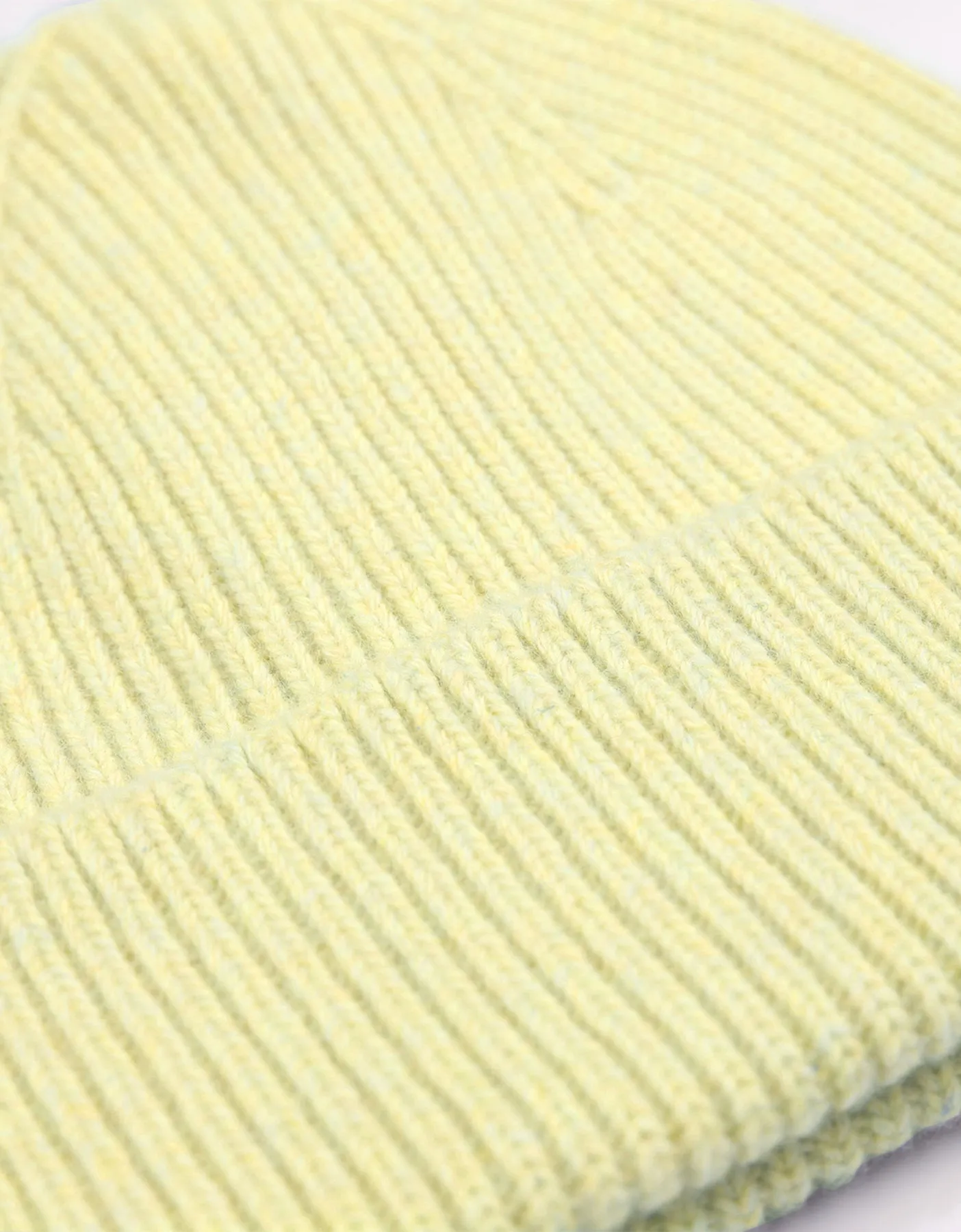 Merino Wool Beanie - Soft Yellow