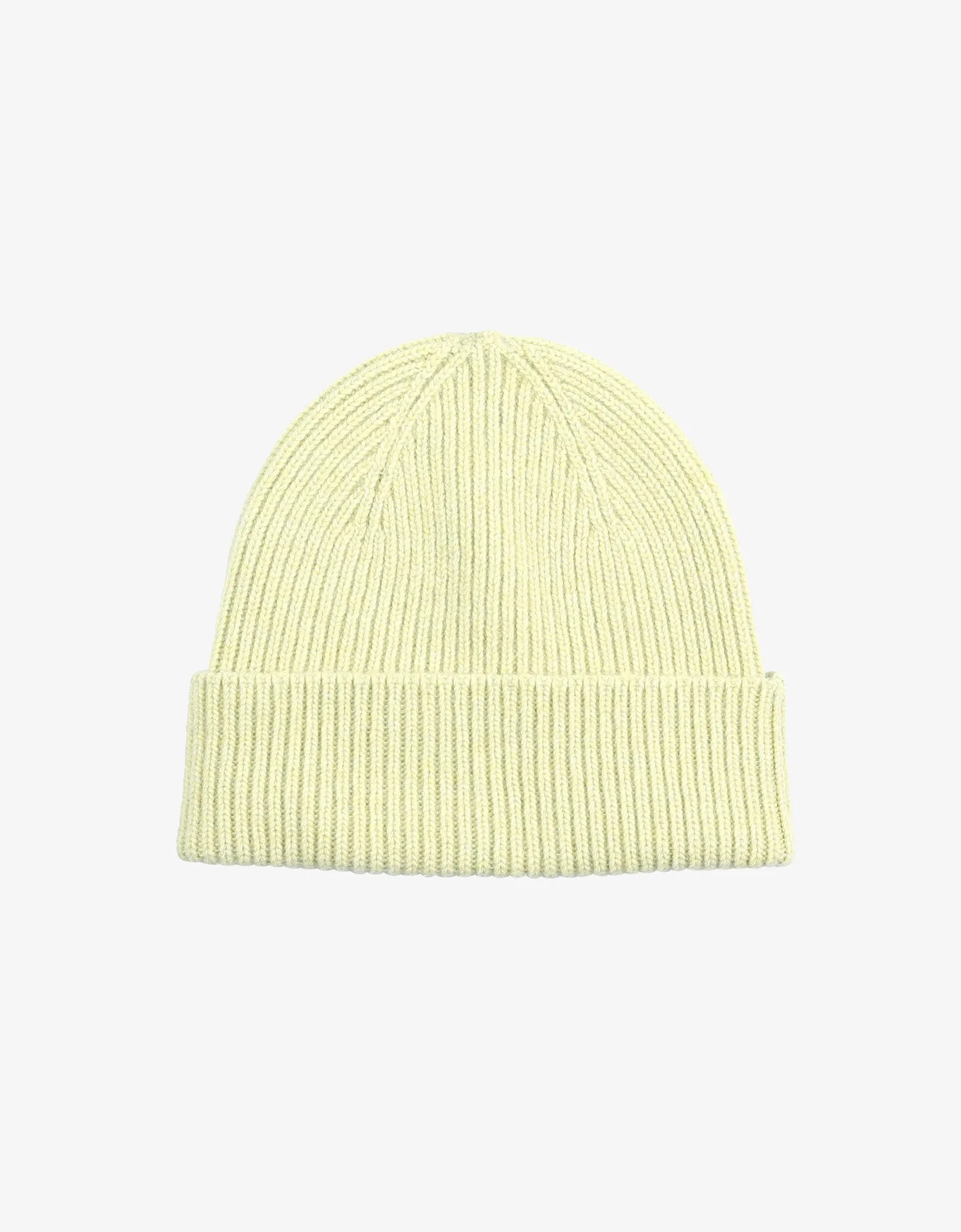 Merino Wool Beanie - Soft Yellow